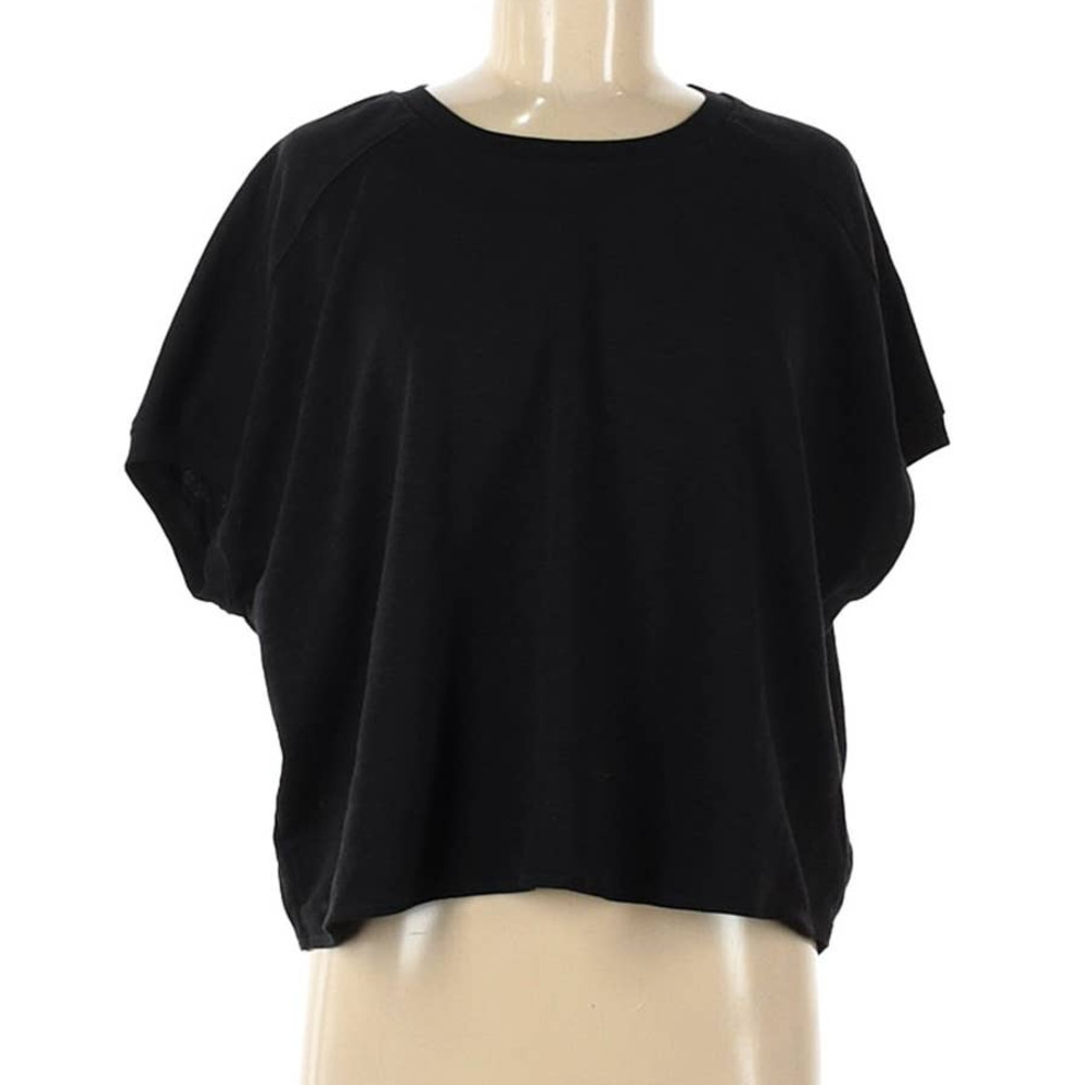 Old Navy Black Short Sleeve Sweatshirt
